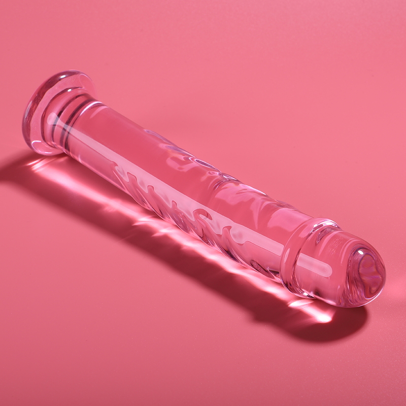 Dildo Cristal Nebula Series By Ibiza - Modelo 16  Borosilicato 18.5 X 3 Cm Rosa