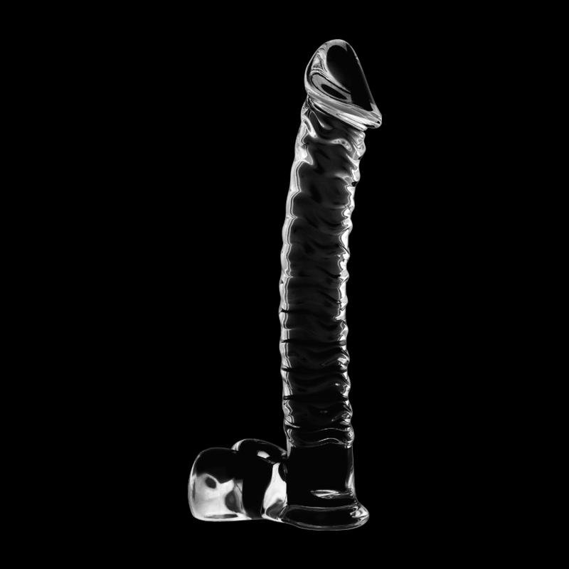 Dildo  Nebula Series By Ibiza  Modelo 23  Cristal Borosilicato 21.5 X 4 Cm Transparente