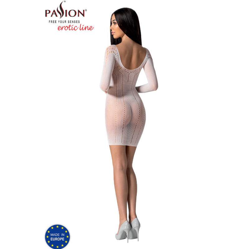 Passion - Bs101 Bodystocking Blanco Talla Unica