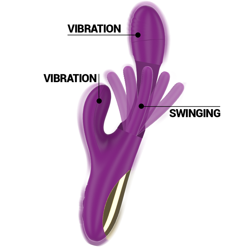 Priya Vibrador Con Lengua Con Movimiento Flipping