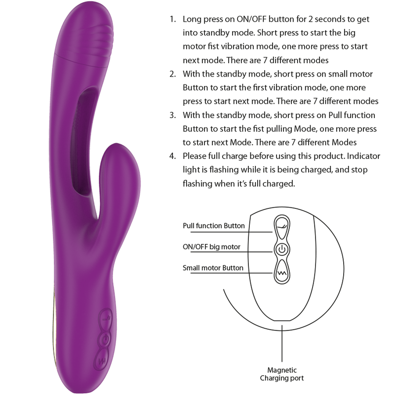 Priya Vibrador Con Lengua Con Movimiento Flipping