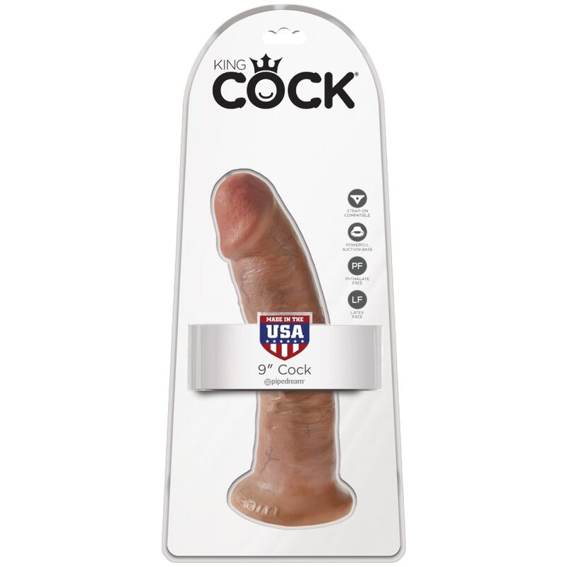 Dildo  King Cock Pene De 9 - Bronceado