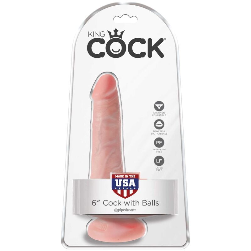 King Cock - Pene Realistico Con Testiculos 13.5 Cm Natural