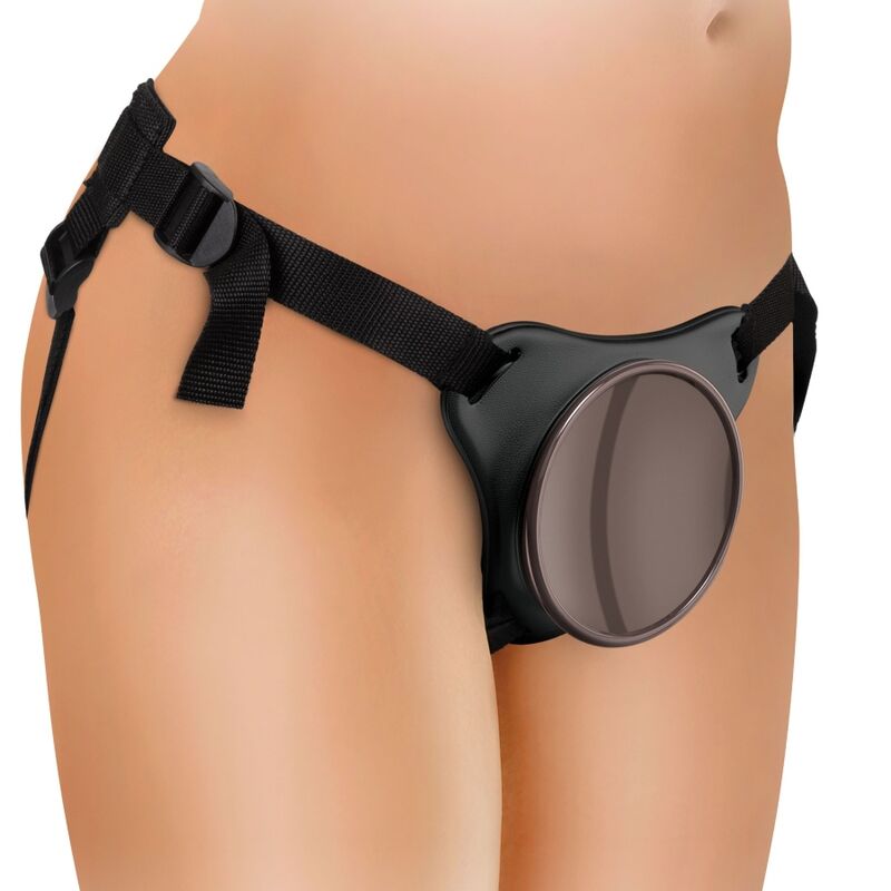 King Cock - Elite Kit Arnes Ajustable Deluxe Anillo Con Testiculos & Dildo 20.3 Cm