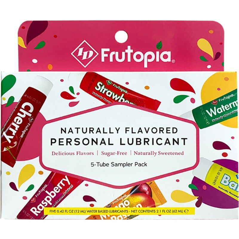 Lubricante  Id Frutopia Surtido 5 Pack 12 Ml