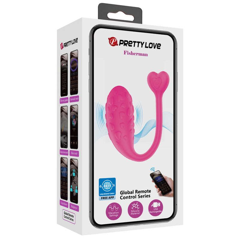 Huevo Vibrador  Pretty Love  Pescador Rosa Controlado Por App