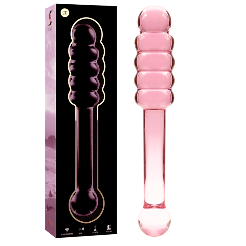 Dildo Nebula Series By Ibiza Modelo 20  Cristal Borosilicato 20.5 X 3 Cm Rosa