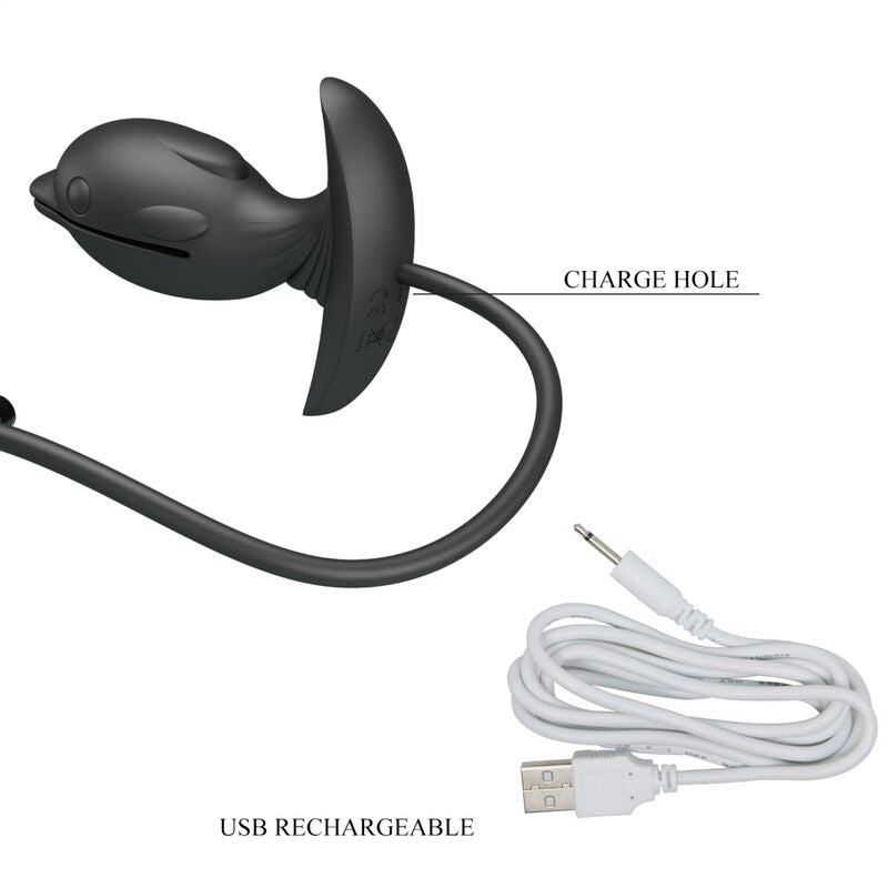 Pretty Love  Plug Anal Delfin Inflable & Recargable
