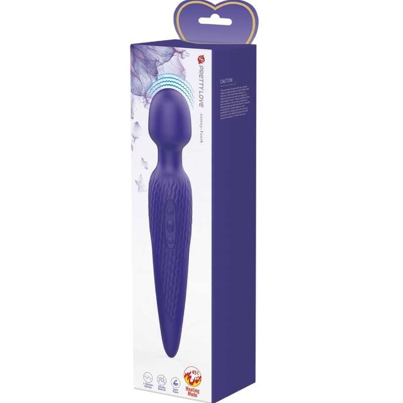 Pretty Love  Antony Youth Vibrador Wand Efecto Calor Violeta