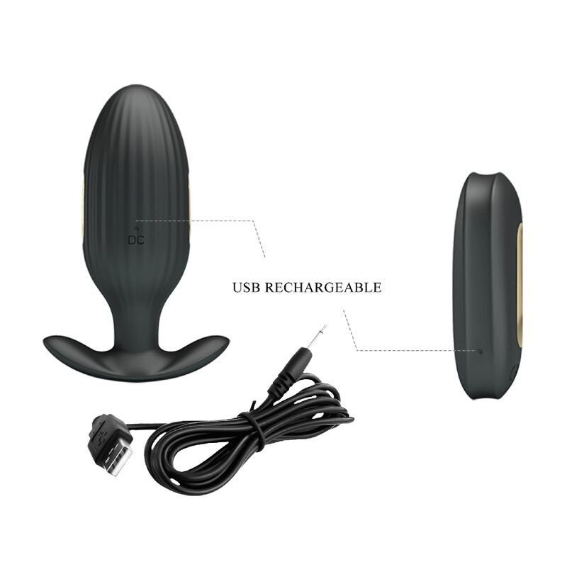 Plug Anal Con Electro Estimulación Usb  Royal Pleasure