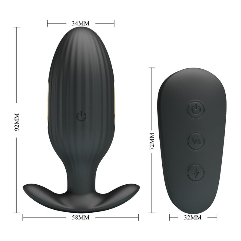Plug Anal Con Electro Estimulación Usb  Royal Pleasure