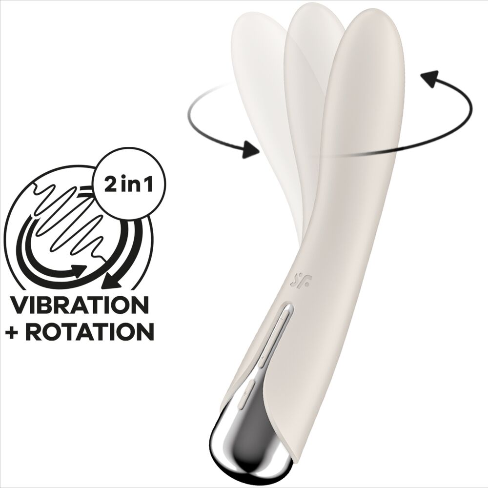 Vibrador Rotador  Satisfyer - Spinning Vibe 1  G-Spot Beige