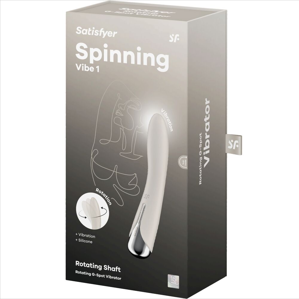 Vibrador Rotador  Satisfyer - Spinning Vibe 1  G-Spot Beige