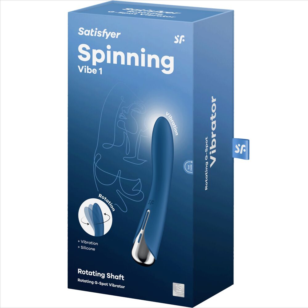 Vibrador Y Rotador  Spinning Vibe 1 Azul