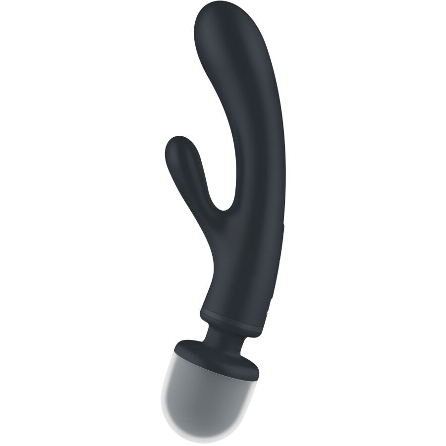 Masajeador Vibrador Satisfyer  Triple Lover  Rabbit Gris
