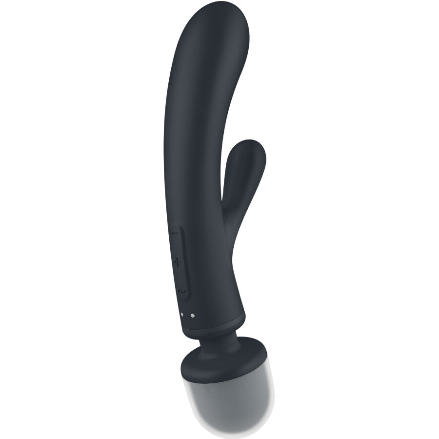 Masajeador Vibrador Satisfyer  Triple Lover  Rabbit Gris