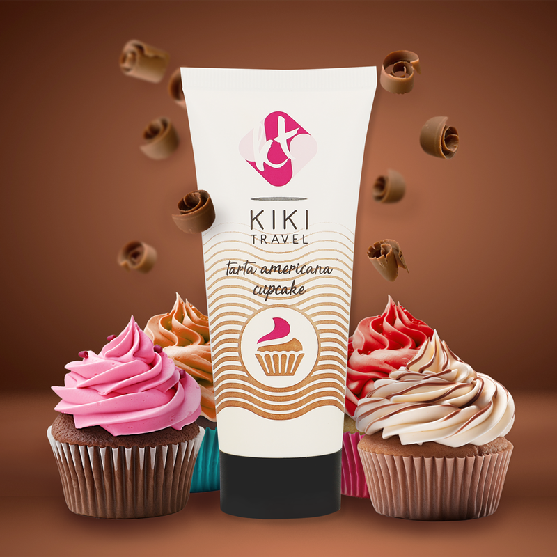 Kikí Travel - Gel Deslizante Sabor A Tarta Americana Cupcake 50 Ml