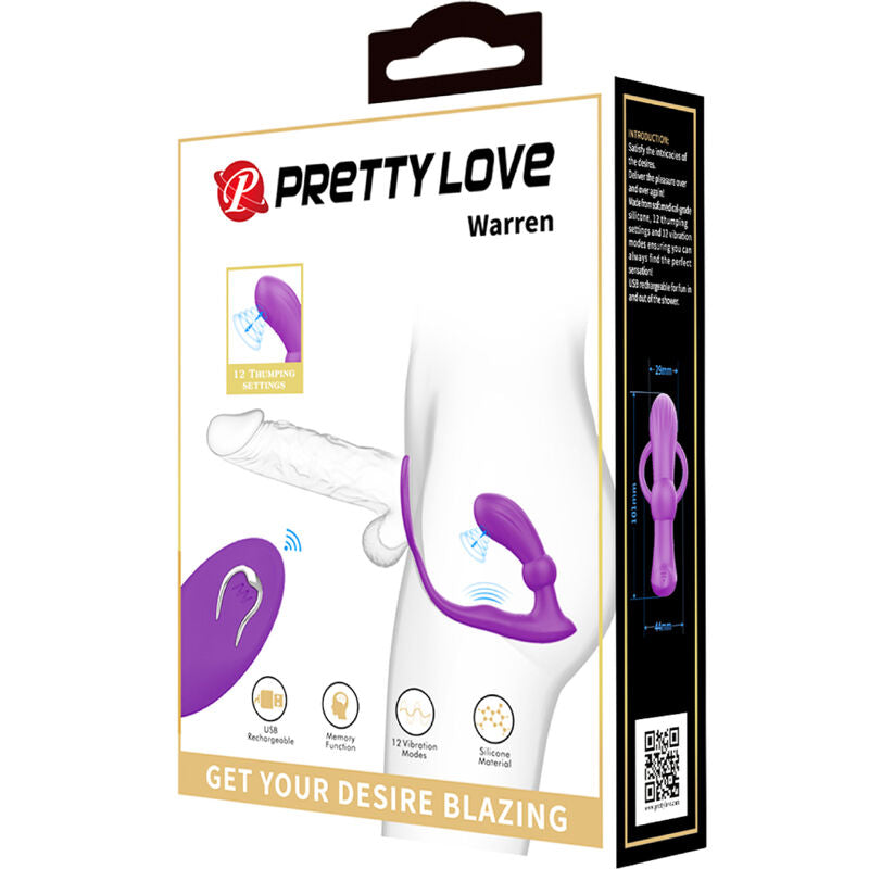 Pretty Love - Warren Anillo & Vibrador Anal Violeta