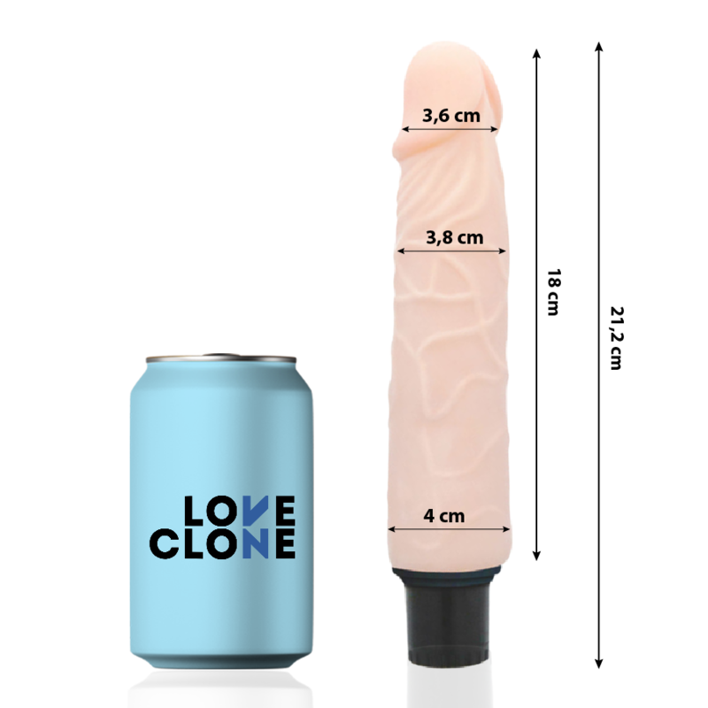 Loveclone - Finn Self Lubrication Vibrador 21.2 Cm -O- 3.8 Cm