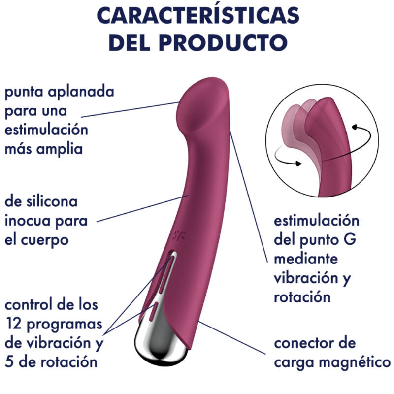 Satisfyer - Spinning G-Sport 1 Vibrador Rotador Rojo
