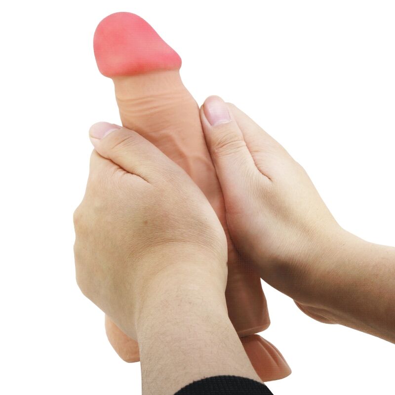 Pretty Love - Sliding Skin Series Dildo Realístico Con Ventosa Piel Deslizante Control Remoto  Natural 21.8 Cm