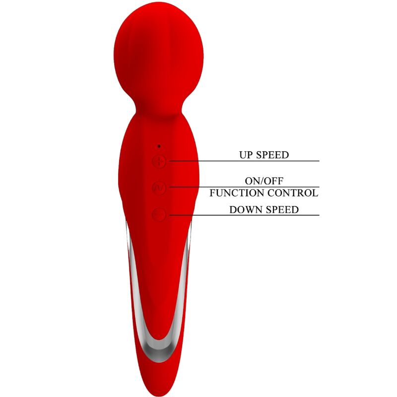Pretty Love - Walter Vibrador Wand Rojo