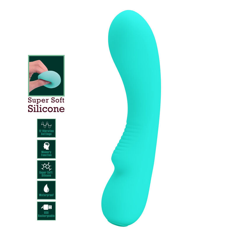 Pretty Love - Prescott Vibrador Recargable Verde Agua