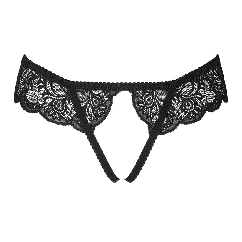 Livco Corsetti Fashion - Love Story Lc 90679 Panty Crotchless Negro S/M