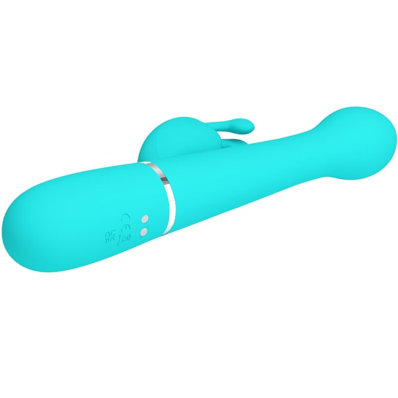 Pretty Love - Dejon Vibrador Rabbit 3 En 1 Multifunción Verde Agua