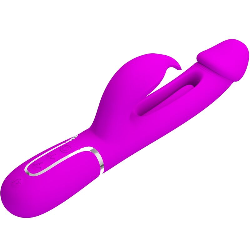 Pretty Love - Kampas Vibrador Rabbit 3 En 1 Multifunción Con Lengua Violeta