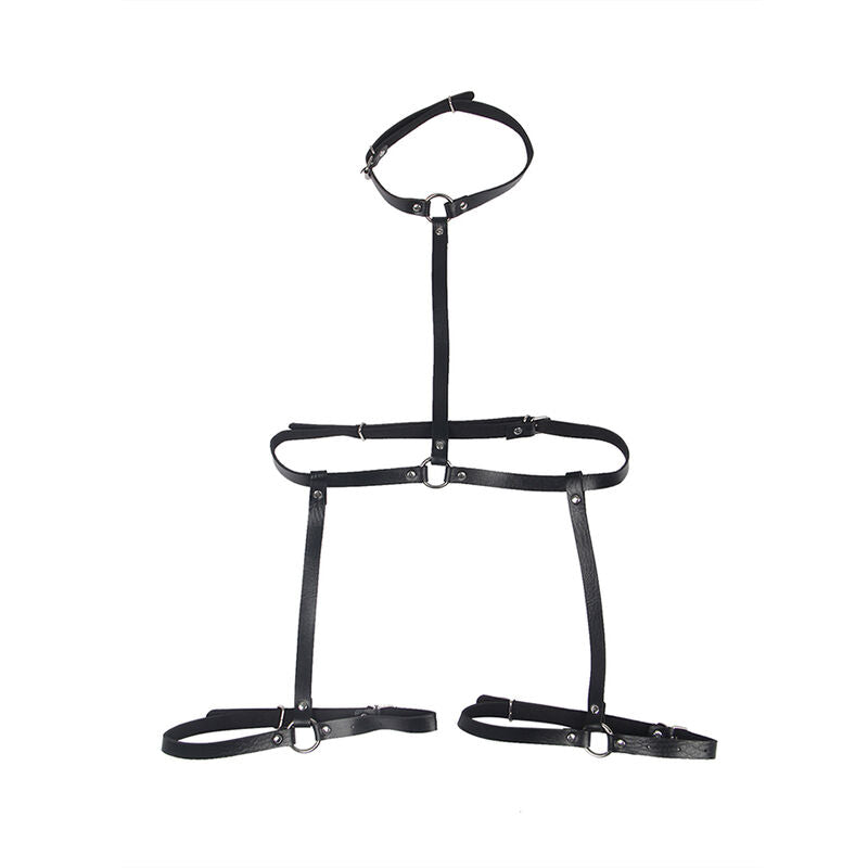 Subblime - Arnés De Cuerpo Cuero Negro Talla Única