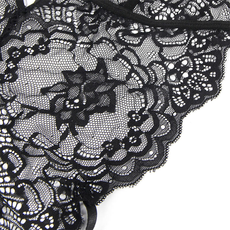 Subblime - Disfraz Policia Body Encaje Negro S/M