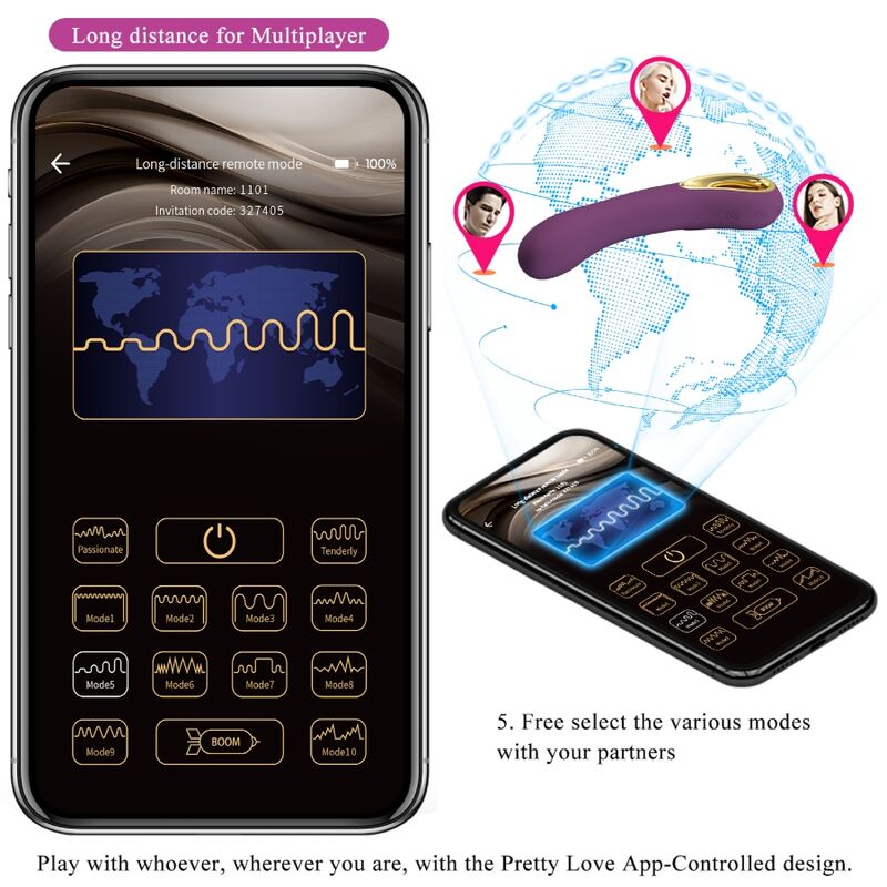 Pretty Love - Ethan Vibrador Recargable Lila