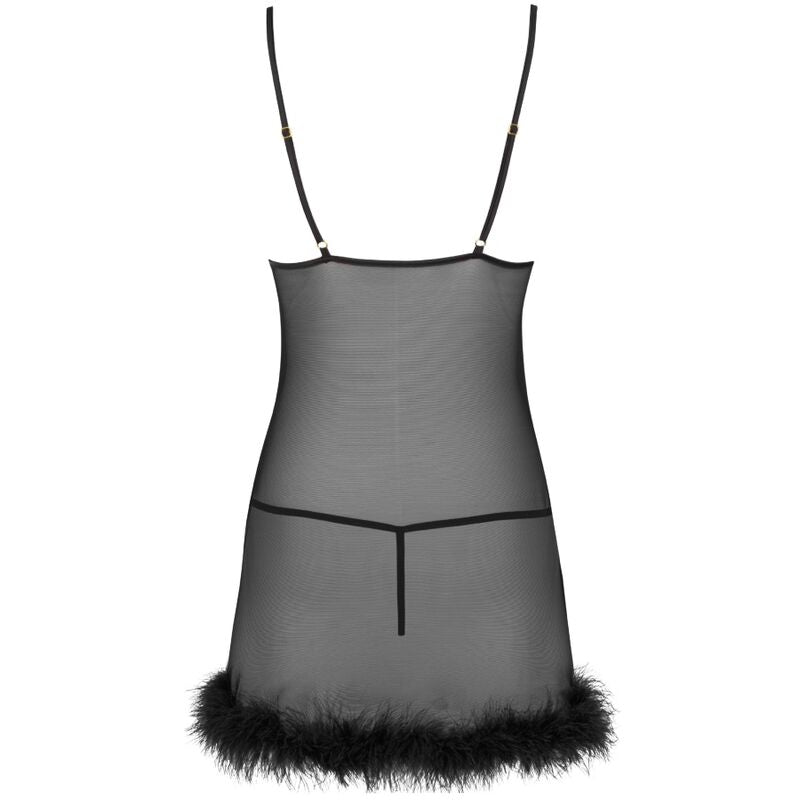 Livco Corsetti Fashion - Zerunam Set Babydoll + Tanga Negro L/Xl