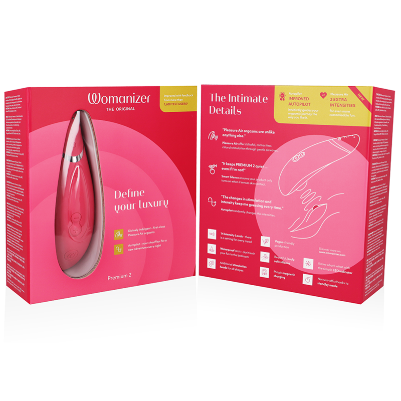 Womanizer - Premium 2 Estimulador De Clítoris Frambuesa
