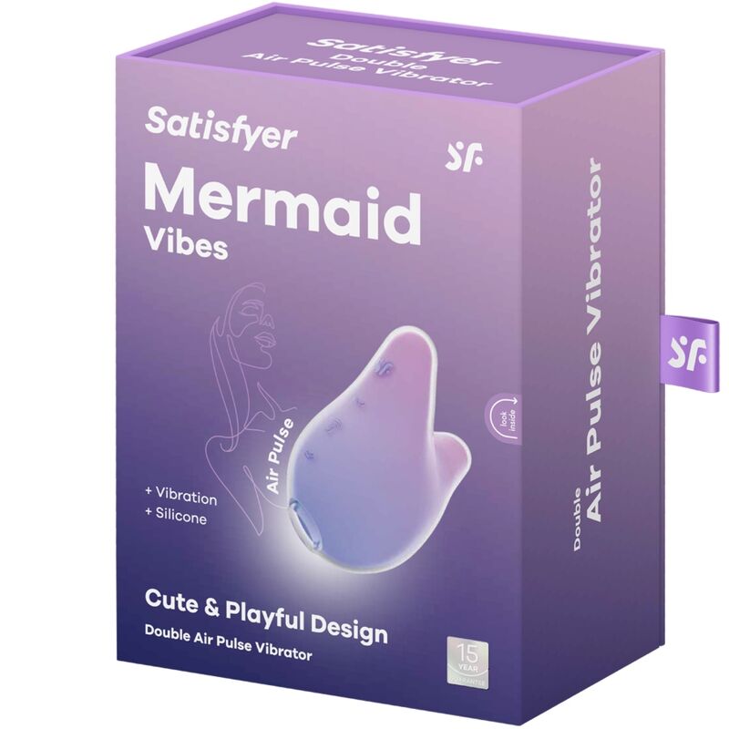 Succionador De Clítoris Mermaid Vibes Violeta Y Rosa