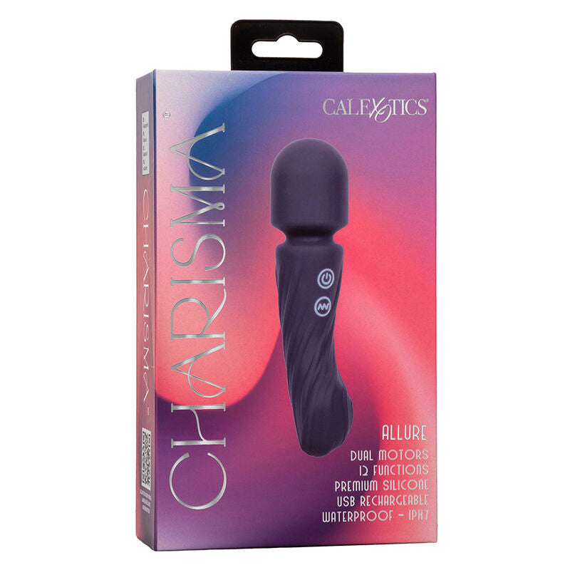 Calexotics - Charisma Allure Masajeador Doble Motor 12 Funciones 17,25 Cm X 4,5 Cm Morado