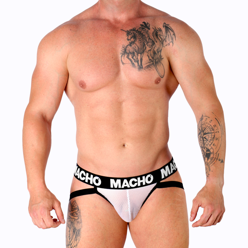 Macho - Mx26x1 Jock Rejilla Blanco L