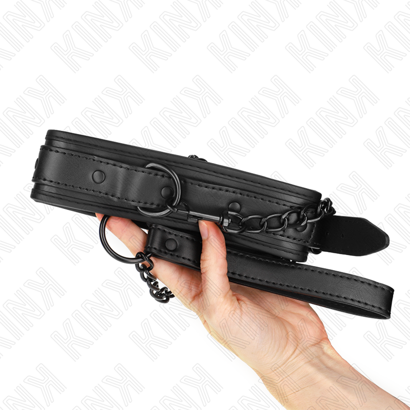 Kink - Collar Con Correa 78 Cm Bondage De Neopreno Modelo 2 Ajustable 37.5 X 49.5 Cm