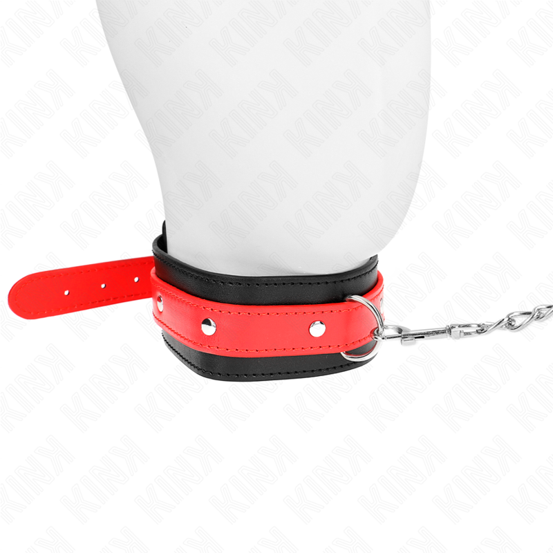 Kink - Collar Con Correa 65 Cm Rojo Ajustable 36-43 Cm X 5 Cm