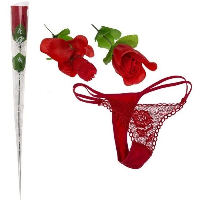 Rosa Con Tanga Color Rojo