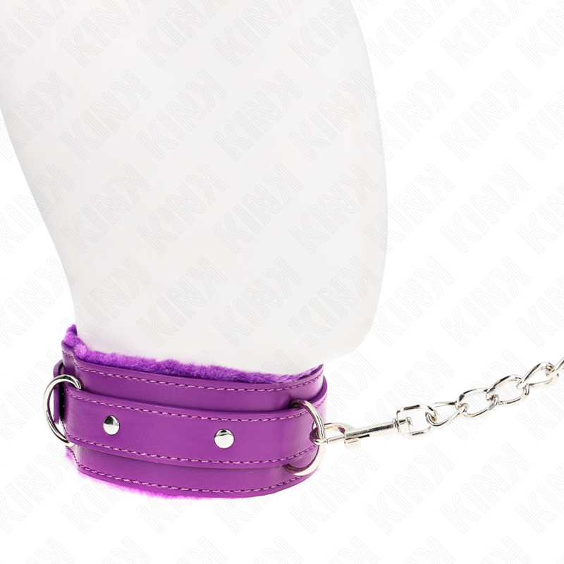 Kink - Collar Con Correa 65 Cm Con Restricciones Morado Ajustable 36-42 Cm X 5.5 Cm