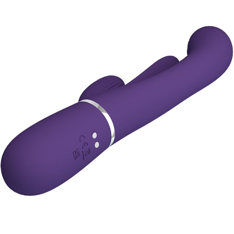 Pretty Love - Shania Triple Vibrador Rabbit Multifunción Morado