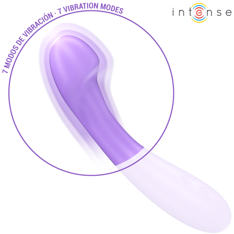 Intense - Becky Vibrador 19 Cm Calentable 7 Vibraciones Morado