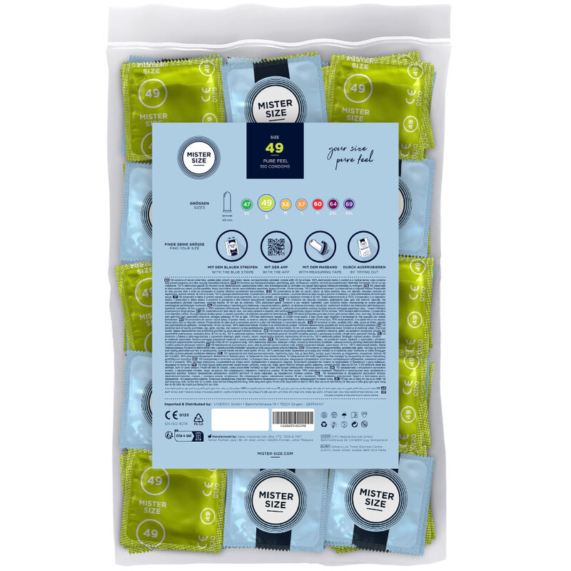 Mister Size - Preservativos Talla S 49 Mm (100 Unidades)