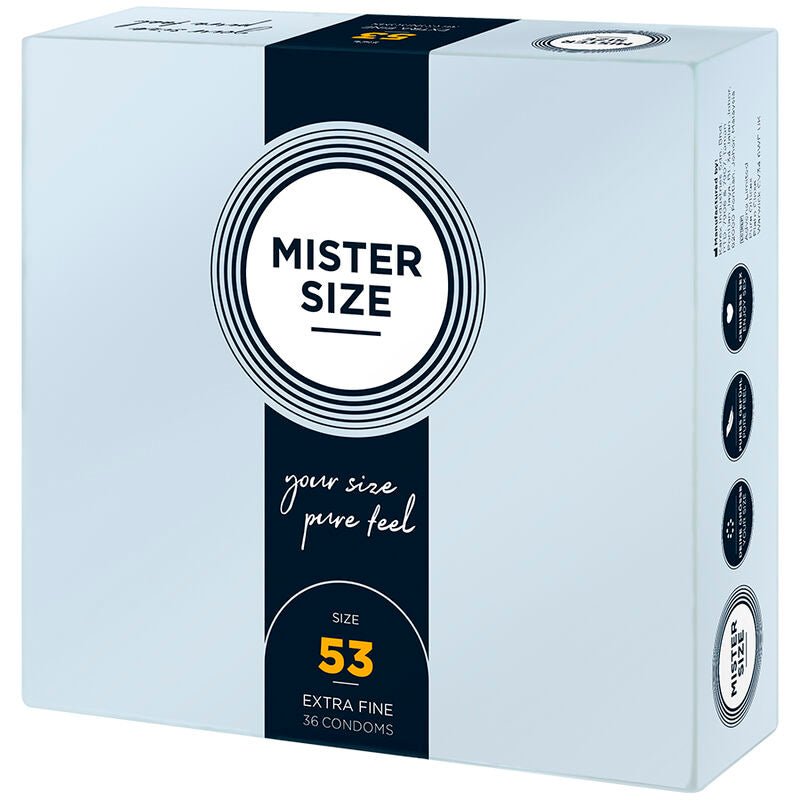 Mister Size - Preservativos Talla M 53 Mm (36 Unidades)