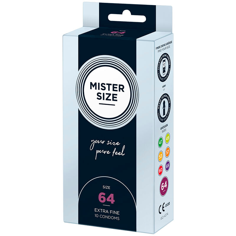 Mister Size - Preservativos Talla Xxl 64 Mm (10 Unidades)