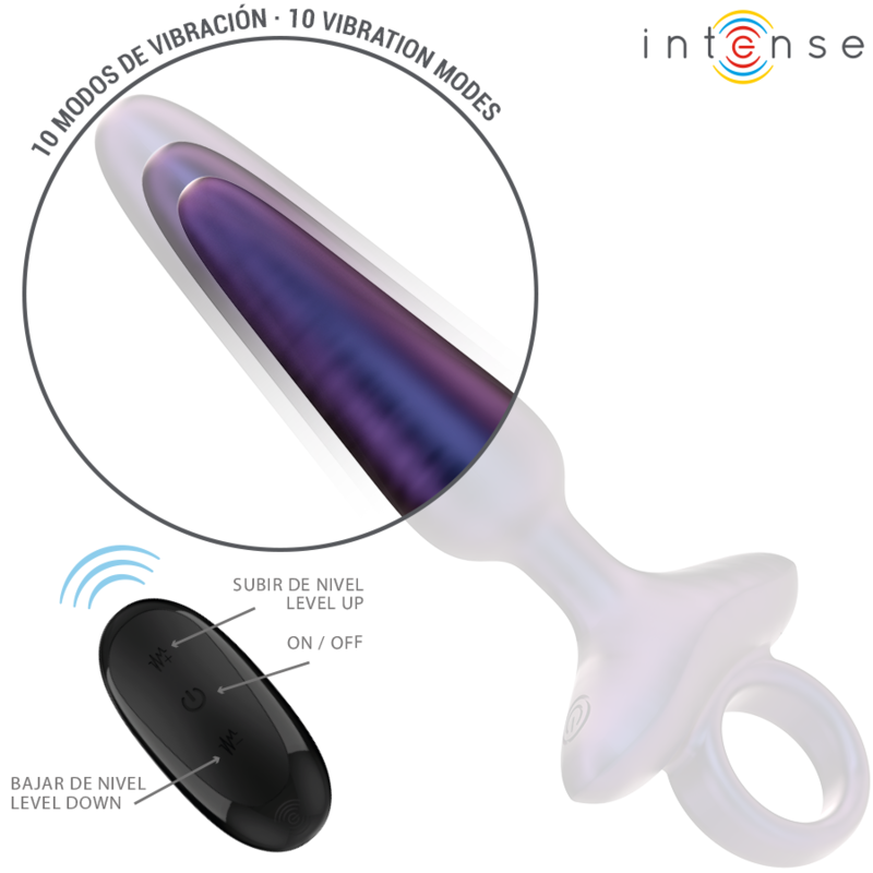 Intense - Marlon Plug Anal Vibrador Modelo 4 Control Remoto