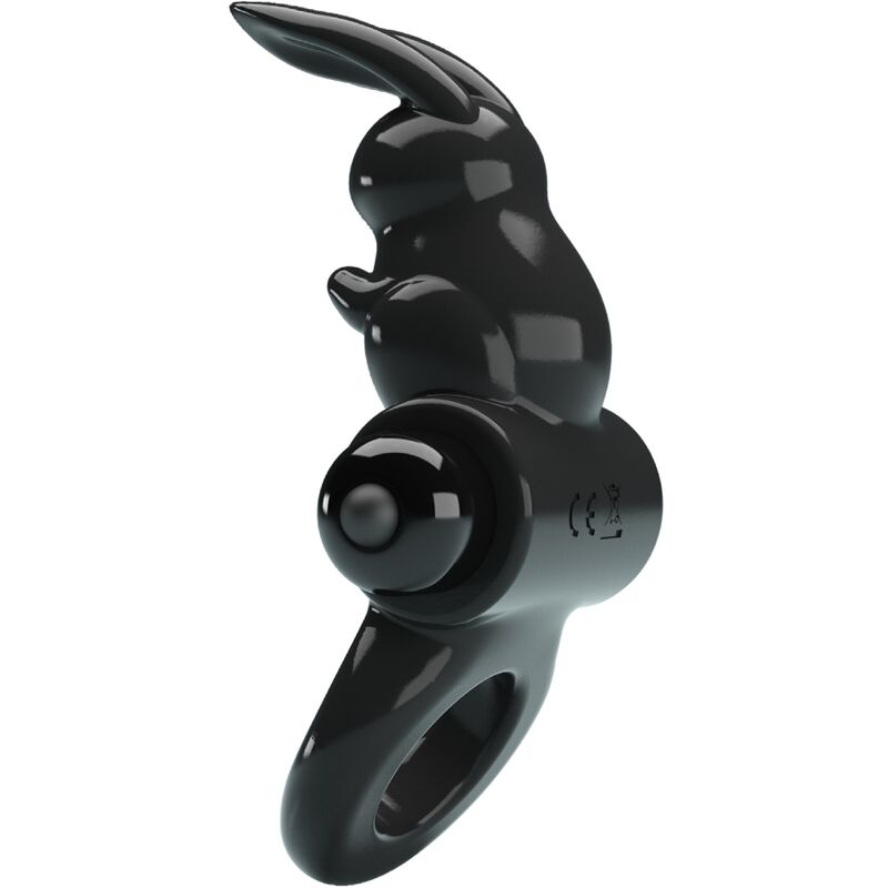 Pretty Love - Exciting Ring Anillo Vibrador Rabbit 10 Vibraciones Negro