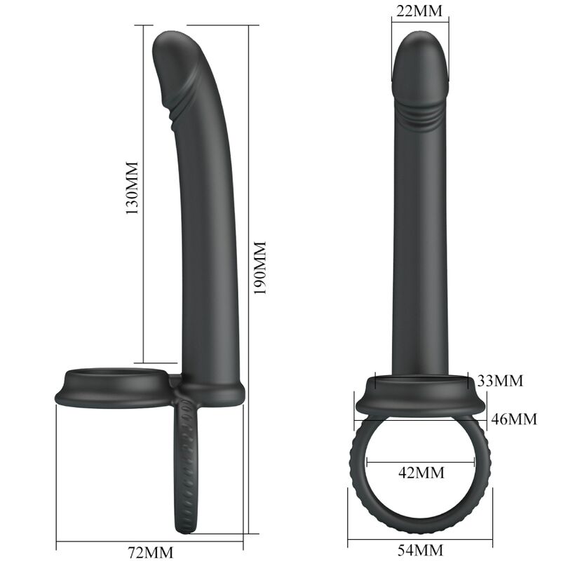 Pretty Love - Moses Anillo Doble Pene Para Donle Penetación Negro